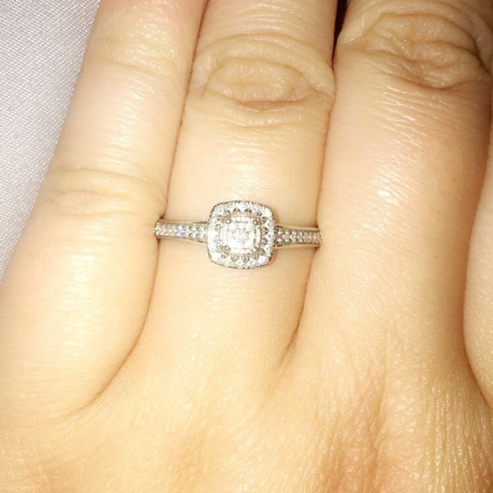 Size 9 Diamond Engagement Ring